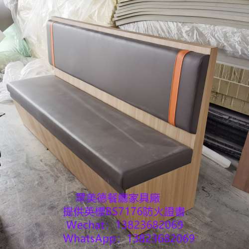 雙面卡位梳化咕臣訂製,茶餐西餐廳沙發座椅訂造,儲物櫃沙發傢私訂做,防火皮革卡位咕...