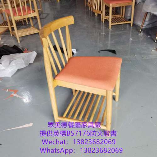 實木靠背編藤餐枱椅訂製,茶餐西餐廳餐椅訂做,阻燃皮革坐墊椅凳家具廠家直銷