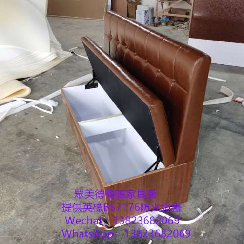 坐墊掀開儲物梳化訂製,防火皮革卡坐沙發梳化訂做,翻開置物梳化咕臣卡座傢私訂造