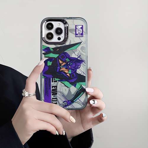 全新現貨 EVA新世紀款式 彩印側邊支架 iPhone12~iPhone15promax都有 免費順豐智能...