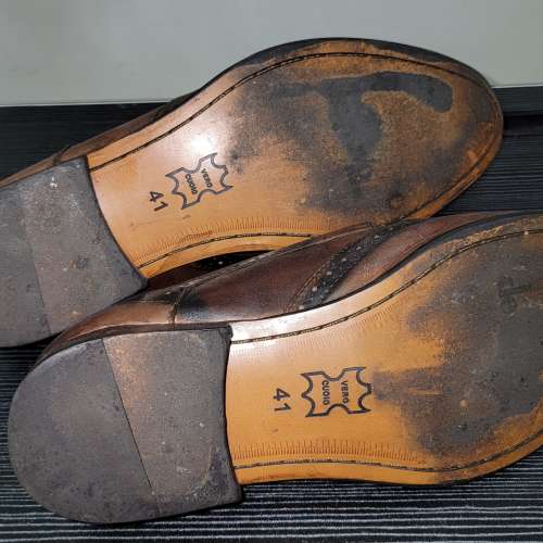 Vero Cuoio 咖啡棕色 男裝 真皮 皮鞋 Leather Fashion Shoes Shoe Size 尺碼 US 9 ...