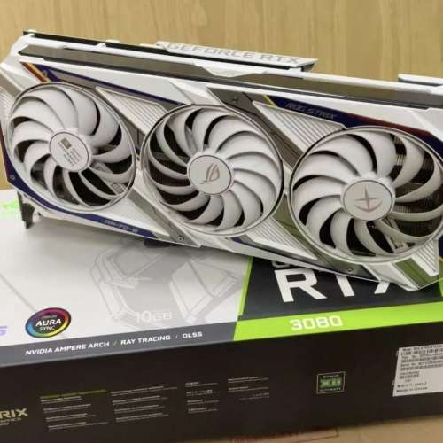 ASUS ROG Strix GeForce RTX 3080-O10G-GUNDAM White GDDR6X Graphics Card