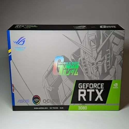 ASUS ROG Strix GeForce RTX 3080-O10G-GUNDAM White GDDR6X Graphics Card ...