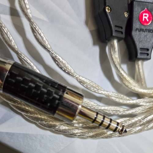 Crystal cable piccolo diamond 4 絞 4.4 出 fitear 鍍銠 hd800