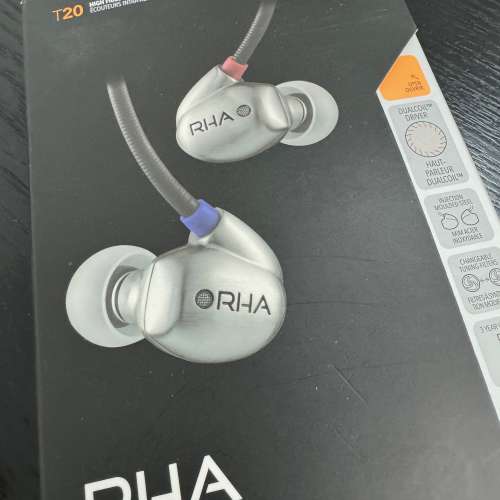 英國耳機 RHA T20 Hi-Res 雙動圈 Dual Coil 金屬外殼 可調聲 耳筒Headphone