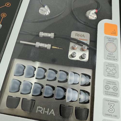 英國耳機 RHA T20 Hi-Res 雙動圈 Dual Coil 金屬外殼 可調聲 耳筒Headphone