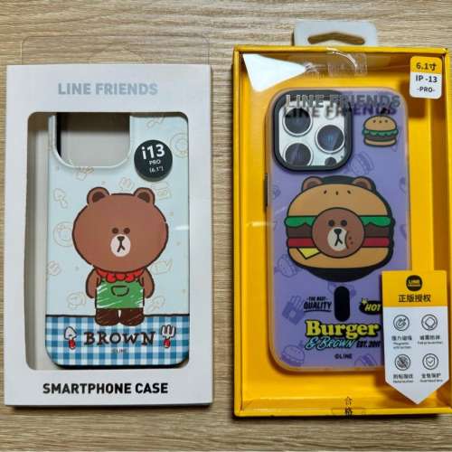 Line Friends Brown正版授權手機保護套For iPhone 13 Pro