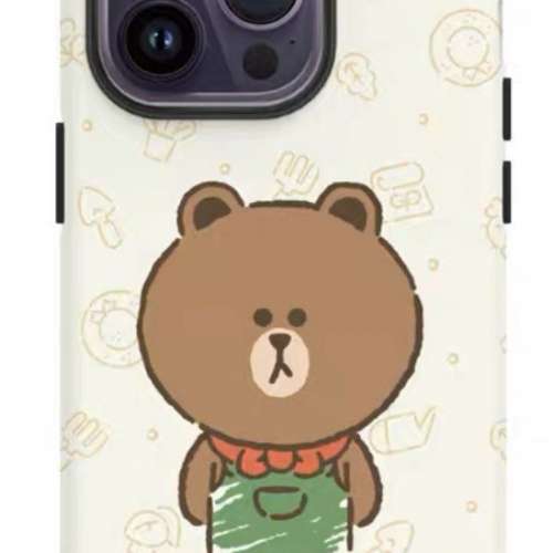 Line Friends Brown正版授權手機保護套For iPhone 13 Pro