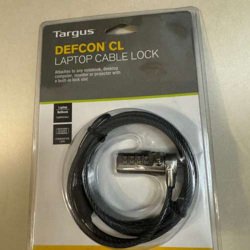 Dell Targus Defcon T-lock 鋼纜密碼電腦鎖