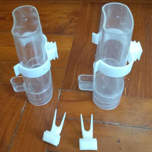 二手鳥籠配件 鳥用水樽 鳥水樽 鸚鵡水樽 鸚鵡水瓶 鳥用食盒 鳥食盒 自動添食器 鳥用...