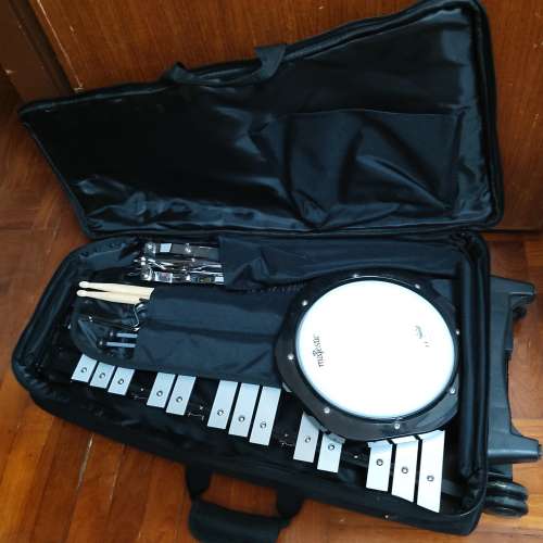 鋁板琴鍵 連支架 手敲琴 連琴架 鋼片琴 鼓和木琴 敲擊樂 Percussion sets drum and...