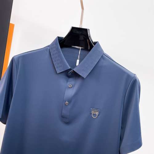 無痕壓膠冰絲休閒商務短袖Polo