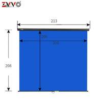 ZVVO Wall / Ceiling Mount Chromakey BLUE Screen Background (直播專用掛牆式藍色...