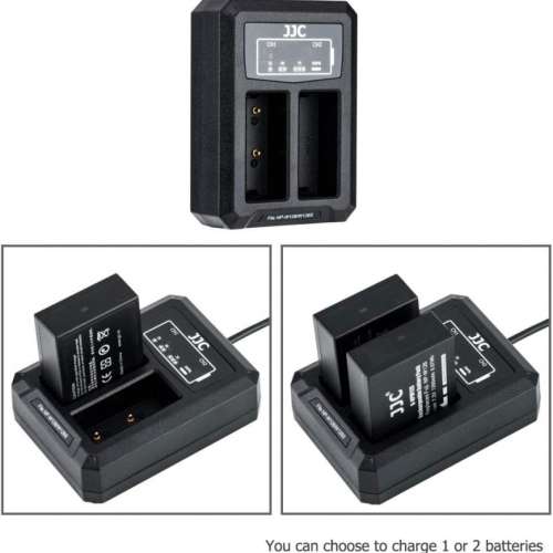 JJC Fujifilm NP-W126 / NP-W126S Lithium-Ion Battery Pack With LCD Charger