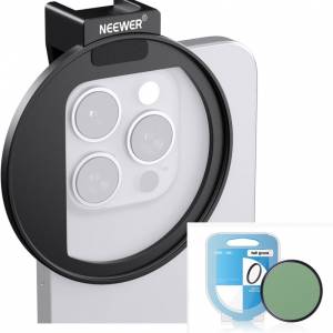 RISE(UK) GREEN Color Effect Filter With Neewer 67mm Phone Filter Mount 濾鏡連...