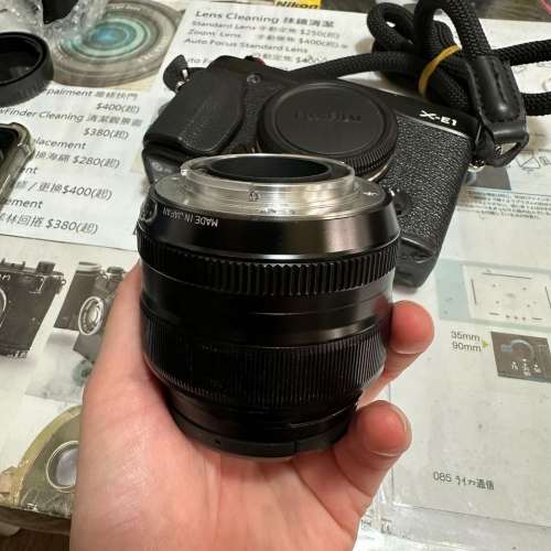 Repair Cost Checking For FujiFilm FUJINON XF 35mm f/1.4 R 抹鏡、光圈維修、重新...