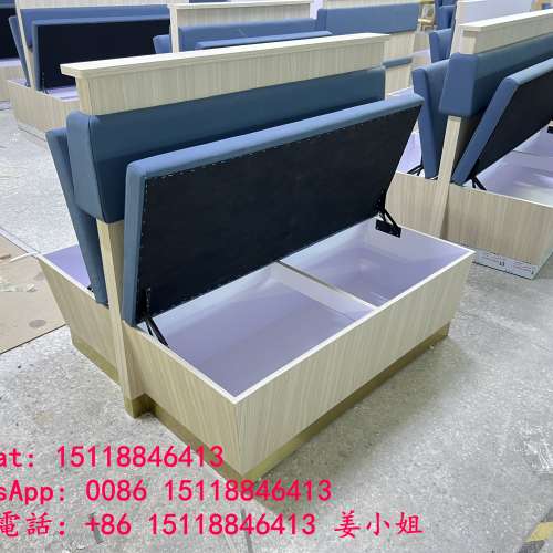 卡位梳化訂造廠家，坐墊掀蓋儲物卡位梳化，防火卡位梳化，香港茶餐廳梳化，冰室儲物...