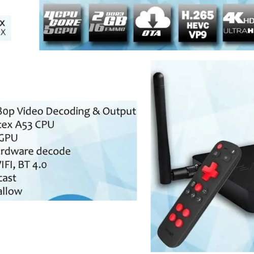 煲戲睇片，消閑良伴 ! 高級 電視機盒子/ 機頂盒 已加裝 Apps (新品) 4K Android TV...