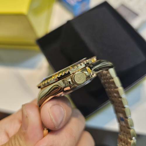 全新Invicta 藍黑圈黑面 全金5珠帶 44mm NH35A自動機械錶