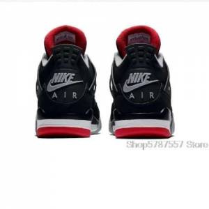 Nike Air Jordan 4 Retro Bred 男子籃球鞋原版高筒喬丹運動鞋籃球鞋男女款 308497-06