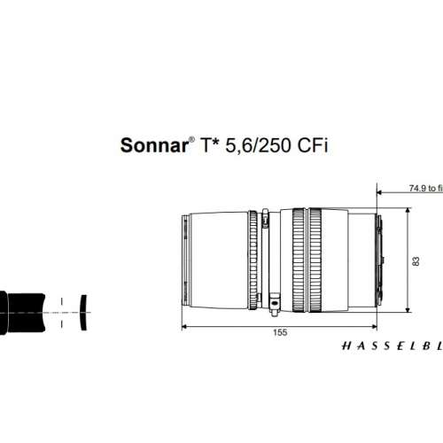 Repair Cost Checking For Hasselblad Carl Zeiss Sonnar CF 250mm f/5.6 抹鏡、光...