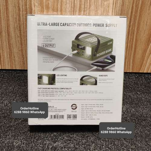 高級特大容量移動電源 (綠色)充電寶 Premium Maga Power Bank 100000 mAh. 真材實料！