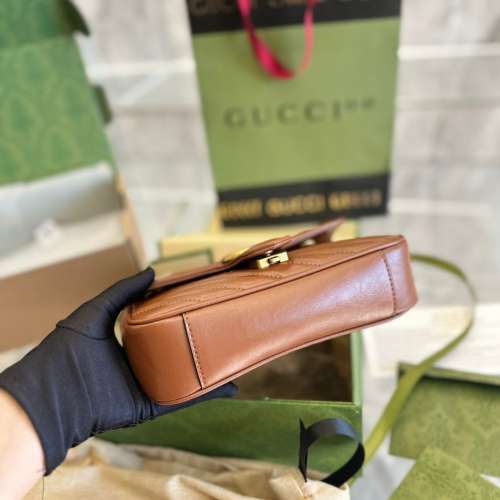 GG marmont gucci牛皮高奢包