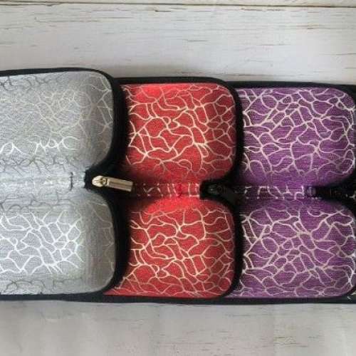 全新 銀色 紫色 紅色 黑色 眼鏡盒