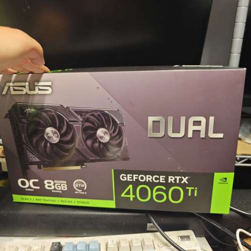華碩RTX4060ti 行貨有盒有單，有保修,基本全新只拆過拆過