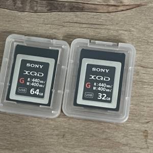 Sony XQD G-Series 64GB / 32GB 記憶卡