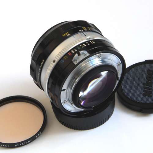 Nikon 50mm f1.4 Nikkor-S.C non-AI with filter