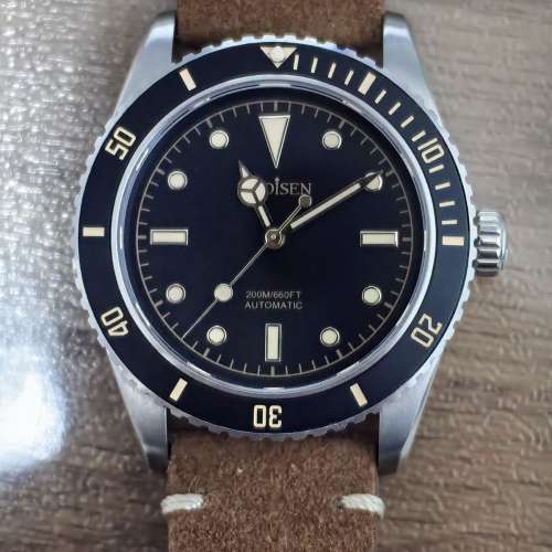 復古潛水錶  38mm 200米防水  Cadisen Retro Vintage Diver