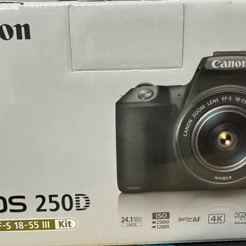 全新 Canon EOS 250D + EF-S 18-55mm  III 套裝 (水貨)