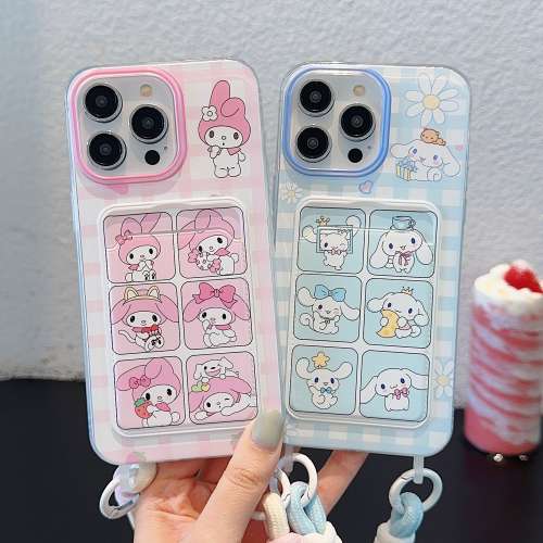 全新現貨 美樂蒂玉桂狗款式 卡包掛繩款 iPhone12~iPhone15promax都有 免費順豐智能...