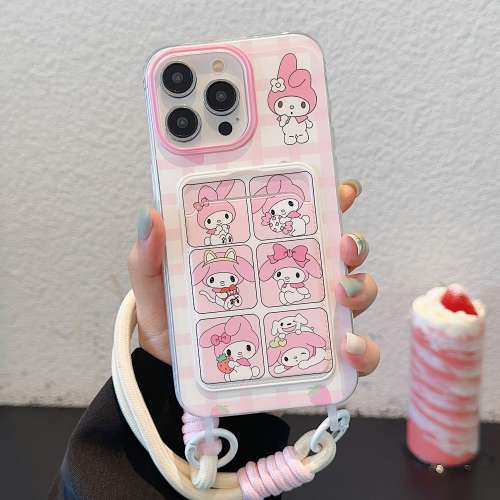 全新現貨 美樂蒂玉桂狗款式 卡包掛繩款 iPhone12~iPhone15promax都有 免費順豐智能...