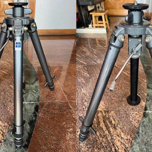 USED 90% New GITZO G505 4節鋁三腳架 + 中心桿 G528 + G449腳架頂蓋冚 HK$1300