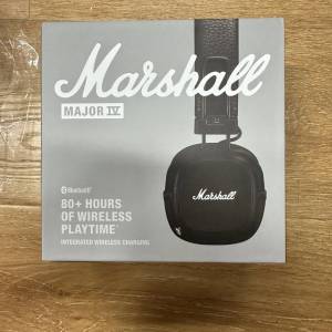 禮物 未拆封 Marshall Major IV Wireless Bluetooth Headphones