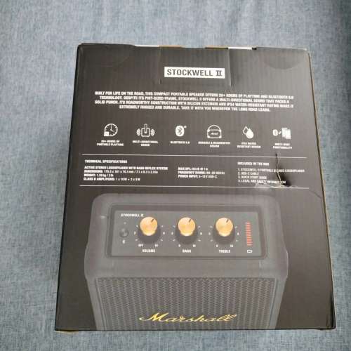 未拆封 Marshall Stockwell II 黑金