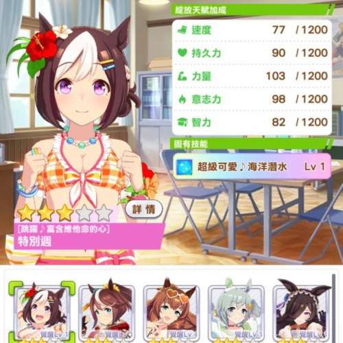 5萬石 有泛用友情卡玉座 中文版賽馬娘