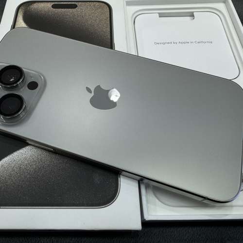 99%New iPhone 15 Pro Max 512GB 原色 香港行貨 蘋果保養到2024年10月5日 電池效能...
