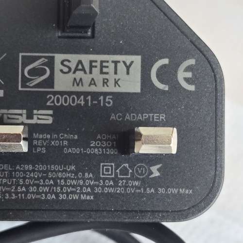 ASUS快充叉器 type C  30w 火牛