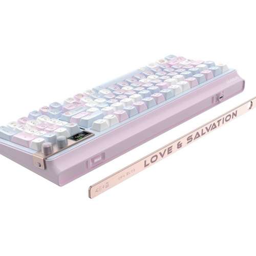 FOPATO H98無線機械鍵盤 三模熱拔插 遊戲辦公鍵盤Gasket結構 暮山紫軸 夏日晴空