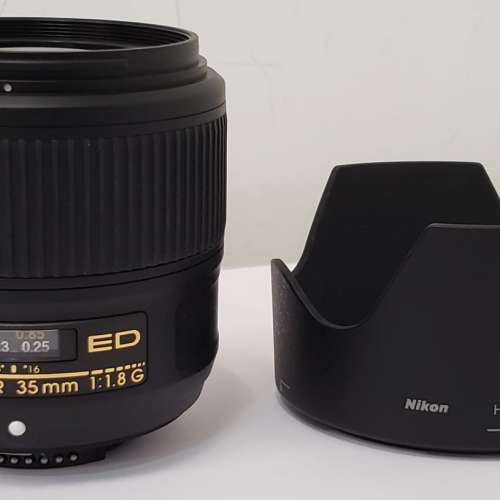 Nikon AF-S 35mm f/1.8 G ED ( FX 全片幅 鏡頭) - 99% New, 送 日本 UV Filter