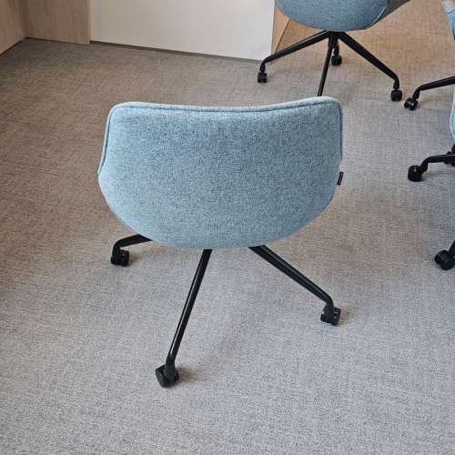 二手 中國製 灰色有轆布面凳