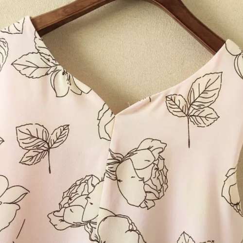 Floral print sleeveless dress