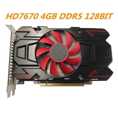 新AMD76704G臺式獨立電腦顯卡6450配件dvi vga顯示卡 Display card HDMI DVI