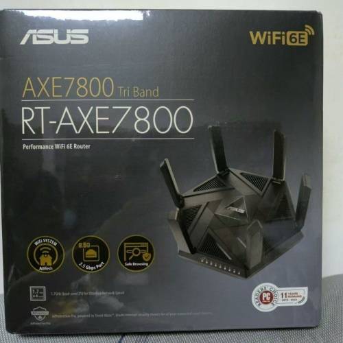 ASUS 華碩 WiFi 6E 三頻 AX7800 AiMesh 2.5G埠 路由器/分享器 (RT-AXE7800)Mesh Ro...