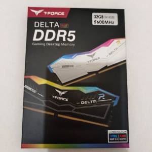 Team T-Force Delta RGB DDR5 32GB (16GBx2)  5600MHz cl36- 港行黑色
