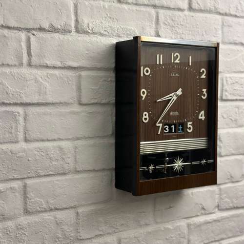 出售 昭和時期 seiko精工掛牆鐘，六十年代尾左右產物，款式經典，外觀約九成新，用...