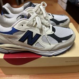 New Balance 990v3 MiUSA White Blue US 8.5